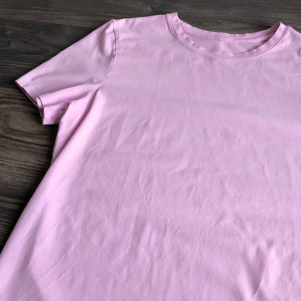 Lululemon Love Curved Hem Crewneck Tee Vitapink 6 Pima Cotton - Picture 3 of 11